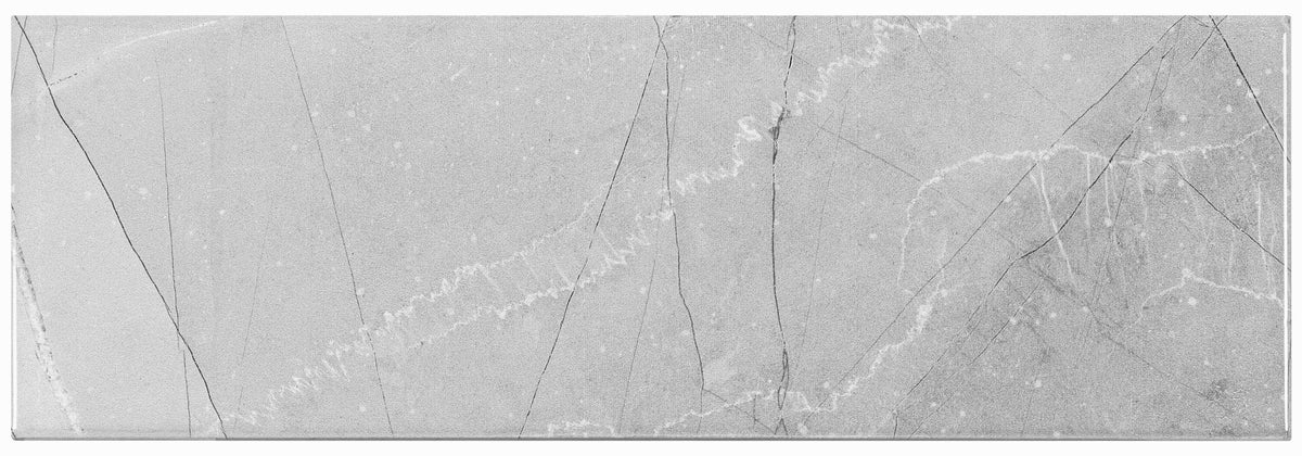 Satori Regent Paladium Glossy 4-in x 12-in Ceramic Marble-Look Wall Tile (0.32-sq ft per Piece)