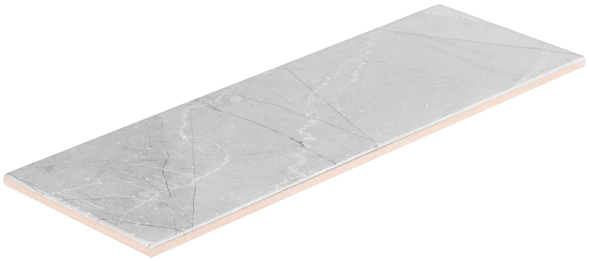 Satori Regent Paladium Glossy 4-in x 12-in Ceramic Marble-Look Wall Tile (0.32-sq ft per Piece)