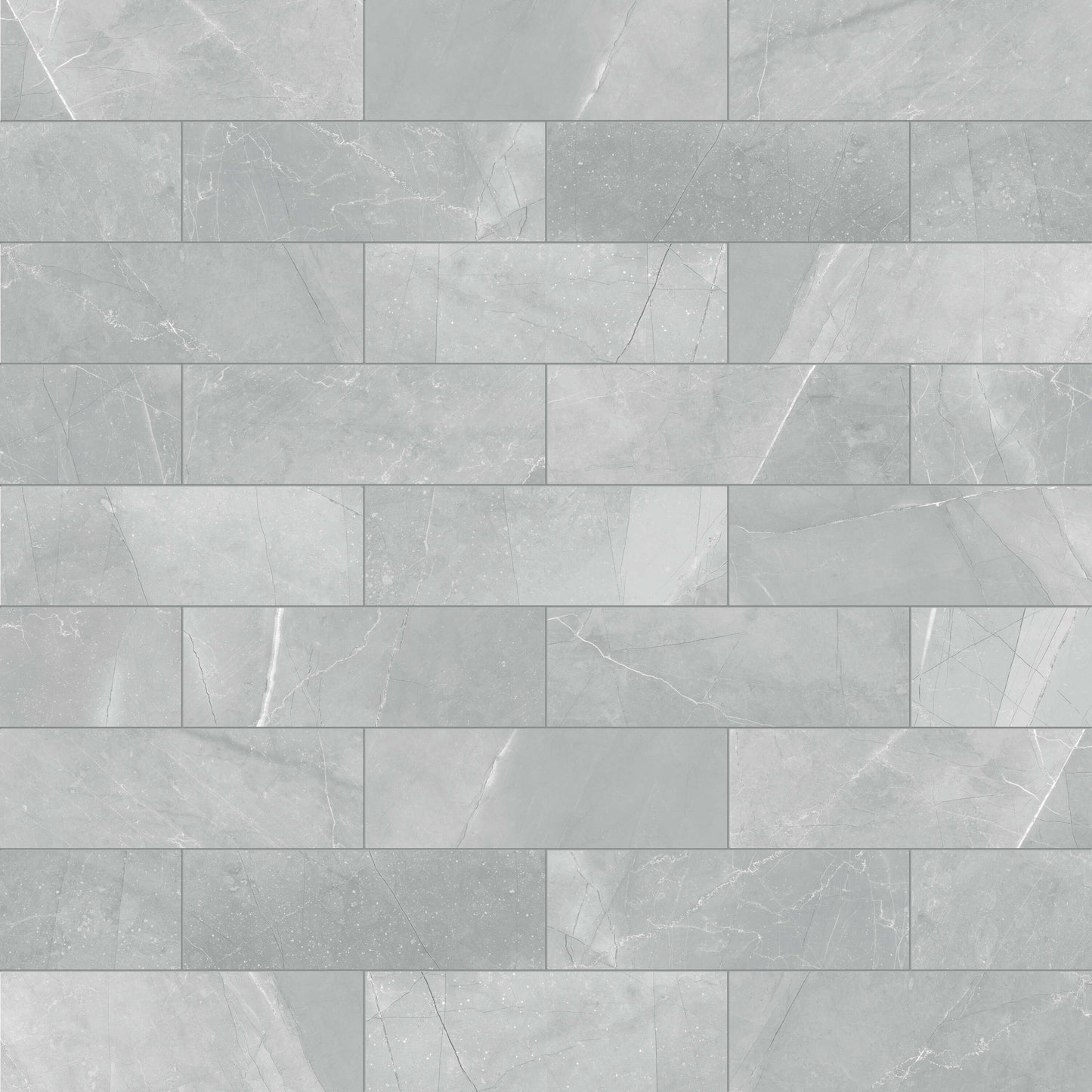 Satori Regent Paladium 4-in x 12-in Glossy Ceramic Marble Look Wall Tile (0.32-sq. ft/ Piece)