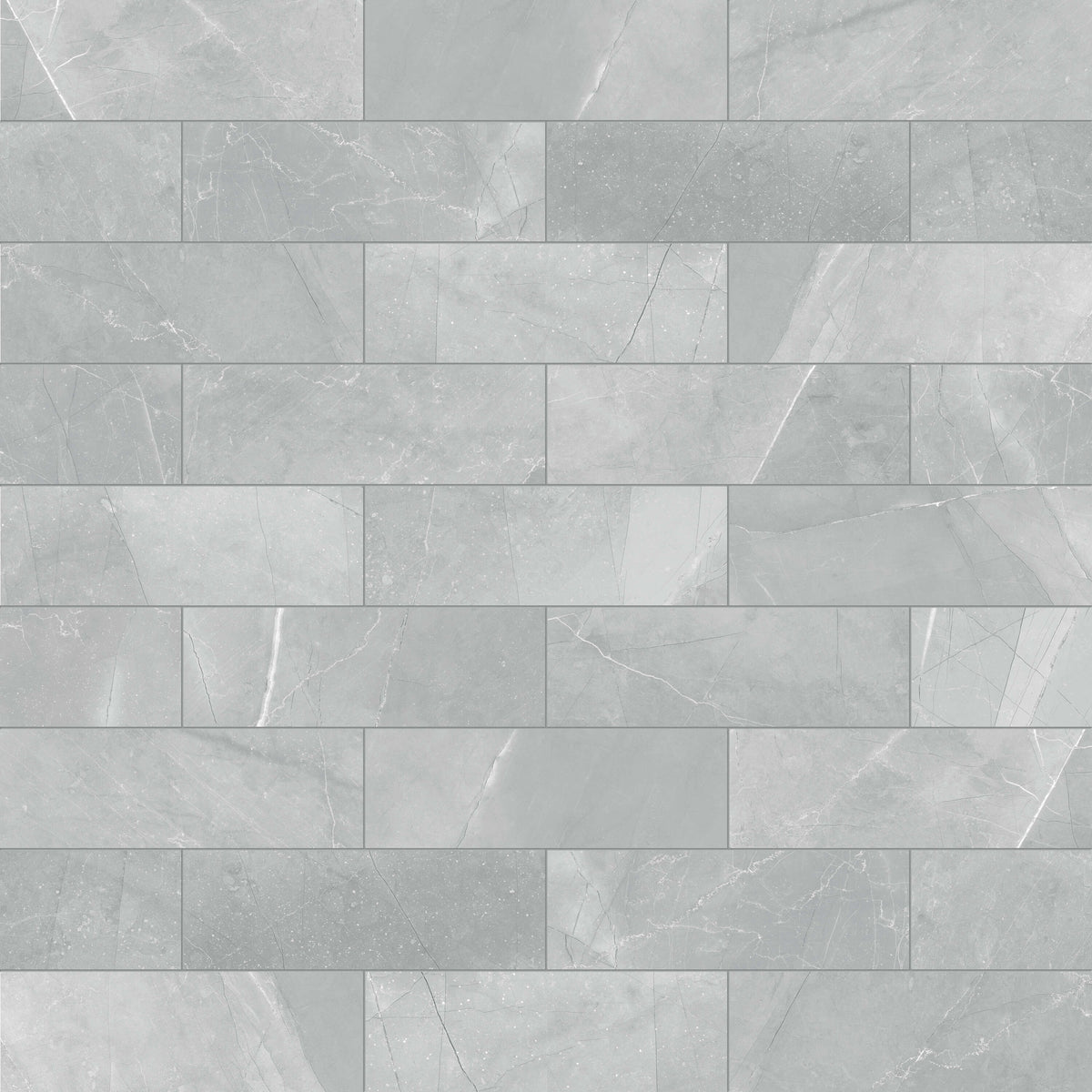 Satori Regent Paladium Glossy 4-in x 12-in Ceramic Marble-Look Wall Tile (0.32-sq ft per Piece)