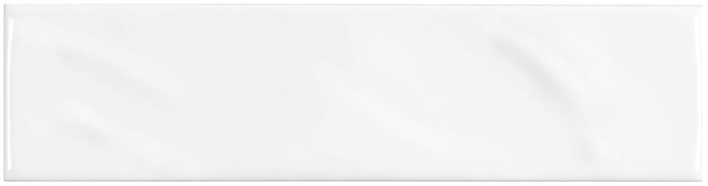 Satori Pearl White 3-in x 12-in Glossy Ceramic Subway Wall Tile (0.24-sq. ft/ Piece)
