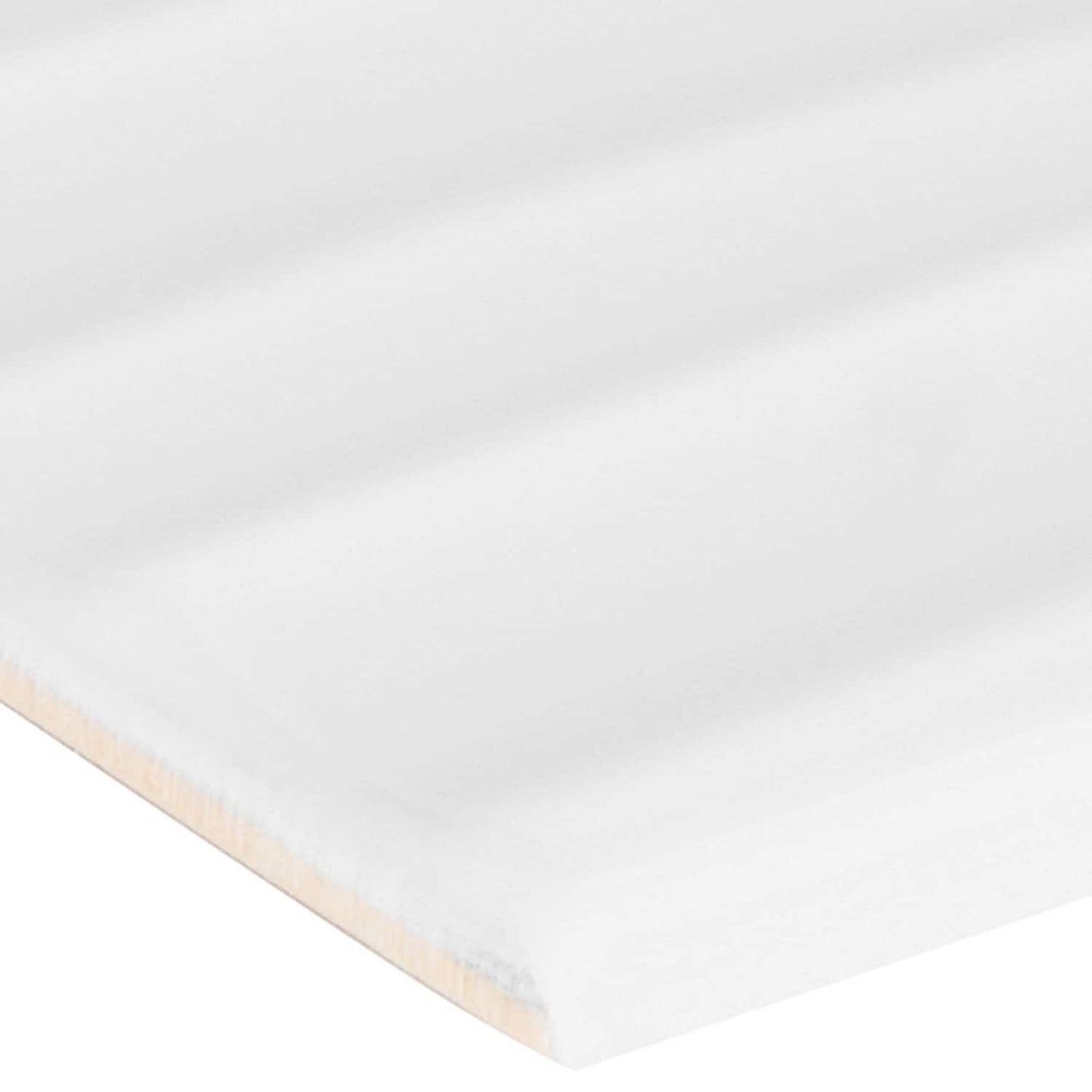 Satori Hudson Brilliant White Motion 4-in x 16-in Glossy Ceramic Wall Tile (0.43-sq. ft/ Piece)
