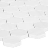 Satori Bianco Dolomite 12-in x 12-in Polished Natural Stone Marble Look Hexagon Mosaic Wall Tile (0.96-sq. ft/ Piece)