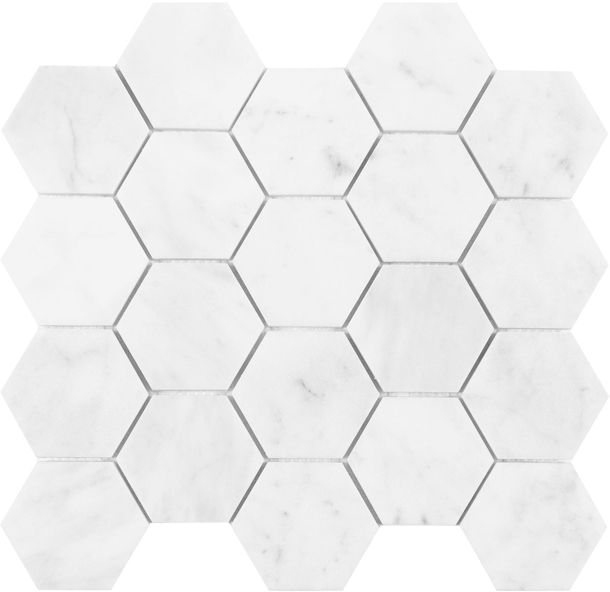 Satori Venatino 12-in x 12-in Polished Natural Stone Marble Look Hexagon Mosaic Wall Tile (0.95-sq. ft/ Piece)