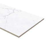 Satori Statuario Matte 12-in x 24-in Matte Porcelain Marble Look Floor Tile