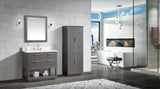 Avanity Allie/Austen 24-in x 65-in x 16-in Twilight Gray Wood Freestanding Linen Cabinet