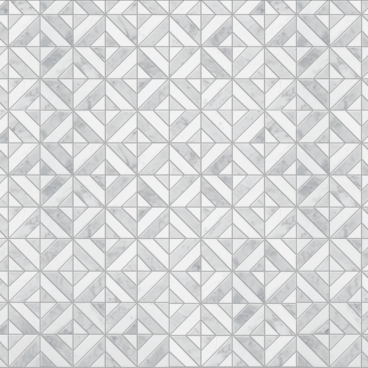 Satori Venatino Parquet 12-in x 12-in Polished Natural Stone Marble Look Mosaic Floor and Wall Tile (0.95-sq. ft/ Piece)