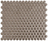 Satori Metallic 12-in x 12-in Metallic Porcelain Penny Round Mosaic Wall Tile