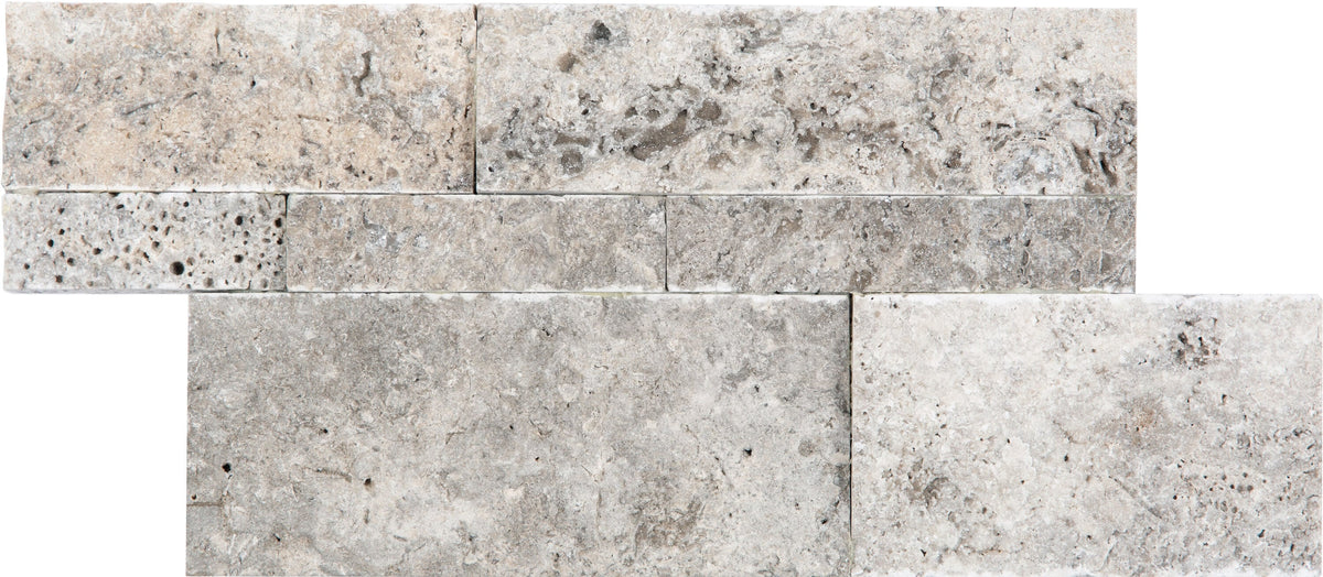 Satori Silver Crescent Ledgestone 6-in x 12-in Natural Stone Look Wall Tile (0.48-sq. ft/ Piece)