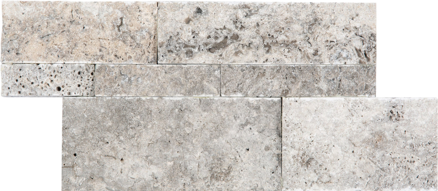 Satori Silver Crescent Ledgestone 6-in x 12-in Natural Stone Look Wall Tile (0.48-sq. ft/ Piece)