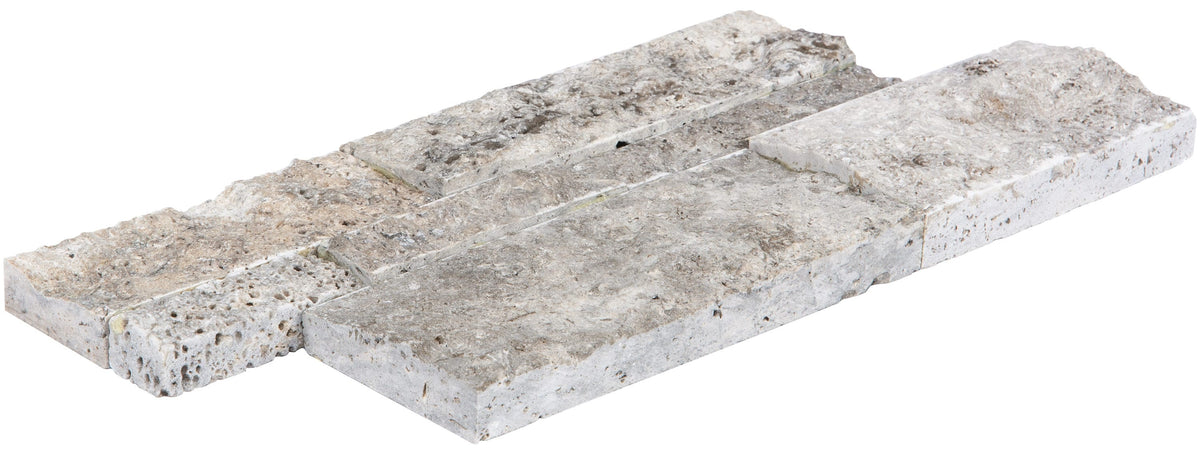Satori Silver Crescent Ledgestone 6-in x 12-in Natural Stone Look Wall Tile (0.48-sq. ft/ Piece)