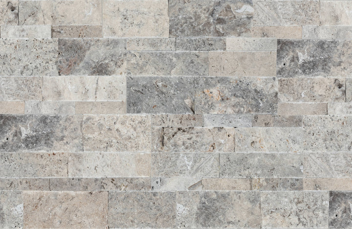 Satori Silver Crescent Ledgestone 6-in x 12-in Natural Stone Look Wall Tile (0.48-sq. ft/ Piece)