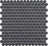 Satori Hudson Carbon Matte 12-in x 12-in Unglazed Porcelain Mosaic Floor and Wall Tile (0.9-sq. ft/ Piece)