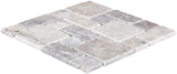 Satori Silver Crescent 12-in x 12-in Honed Natural Stone Look Mosaic Wall Tile (1-sq. ft/ Piece)