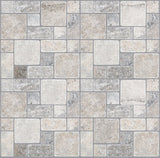 Satori Silver Crescent 12-in x 12-in Honed Travertine Versailles Stone-Look Mosaic Wall Tile, 1-sq ft Piece