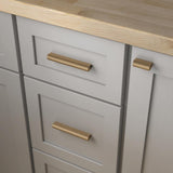 Modern Arch 1 in. to 4 in. (25 mm to 102 mm) Champagne Bronze Adjustable Drawer Pull (5-Pack) - Super Arbor