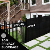 BOEN 6-ft H x 15-ft W Black Polyethelene Chain Link Fence Screen