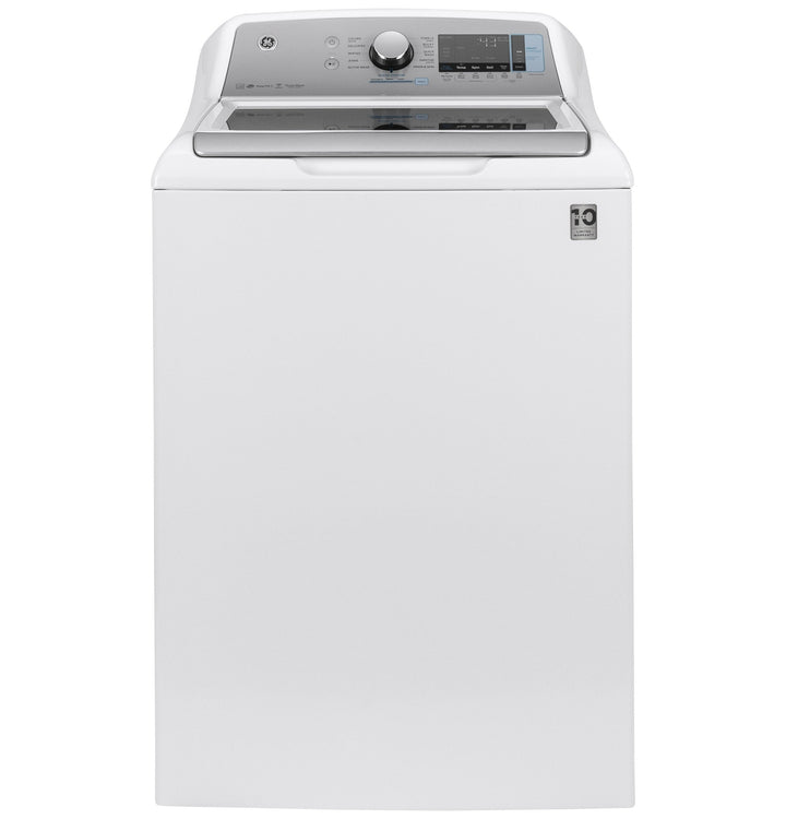 GE 5-cu ft High Efficiency Agitator Top-Load Washer (White) ENERGY STAR, GTW845CSNWS