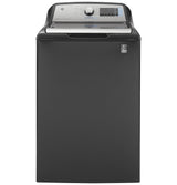 GE 5-cu ft High Efficiency Top-Load Washer, Diamond Gray, ENERGY STAR, Agitator, WiFi