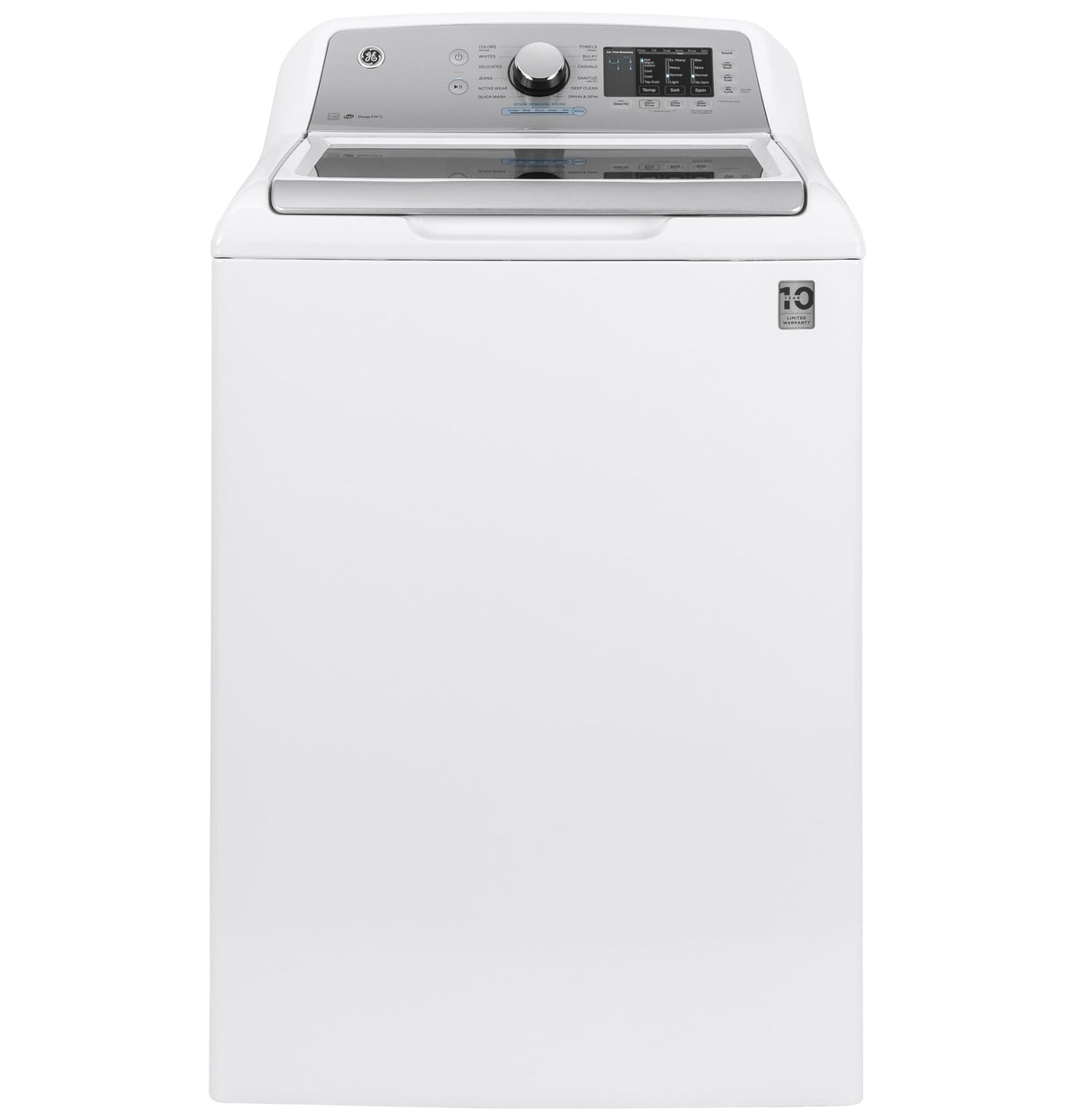 GE 4.6-cu ft High Efficiency Top-Load Washer (White) ENERGY STAR, GTW725BSNWS