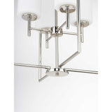 Progress Lighting Replay 4-Light Polished Nickel Modern/Contemporary Etched Glass Lantern Medium Hanging Pendant Light