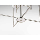Progress Lighting Replay 4-Light Polished Nickel Modern/Contemporary Etched Glass Lantern Medium Hanging Pendant Light