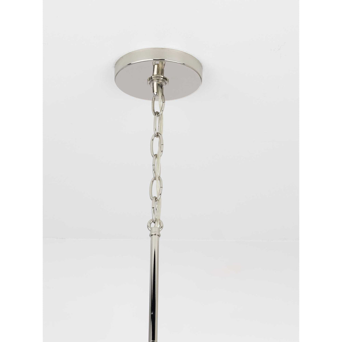 Progress Lighting Seneca 9-Light Polished Nickel Farmhouse Chandelier