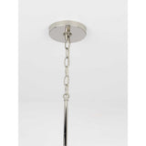 Progress Lighting Seneca 9-Light Polished Nickel Farmhouse Chandelier