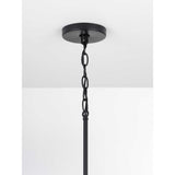 Progress Lighting Seneca 9-Light Matte Black Farmhouse Chandelier
