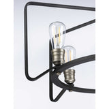 Progress Lighting Foster 6-Light Black Farmhouse Chandelier