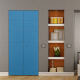 Masonite Melrose 30-in x 80-in Blue Heron Flush Prefinished Molded Composite Bifold Door (Hardware Included)