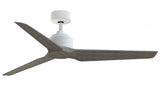 Fanimation TriAire Custom 56-in Matte White Indoor/Outdoor Smart Ceiling Fan with Remote (3-Blade)