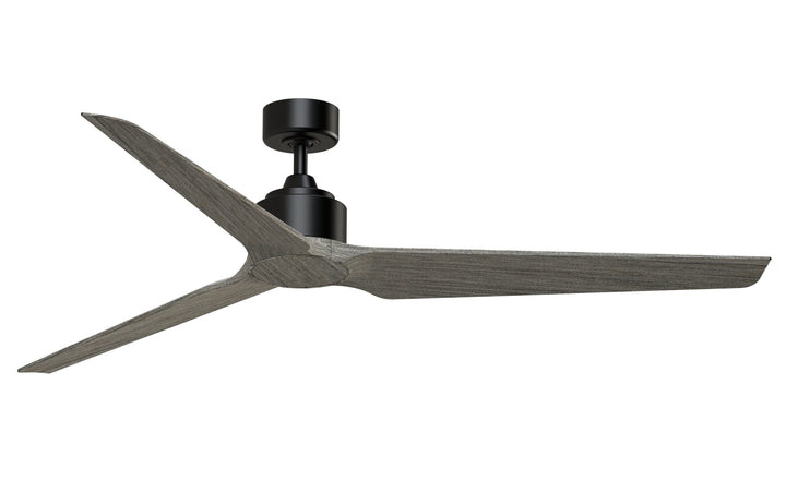Fanimation TriAire Custom 64-in Black Indoor/Outdoor Smart Ceiling Fan with Remote (3-Blade)