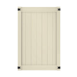 Outdoor Essentials Pro Series 6-ft H x 4-ft W Tan Privacy Vinyl Flat-top Fence Gate Kit (Unassembled)