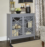 Linon Fetti Gray Traditional Composite Media Cabinet