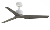 Fanimation TriAire Custom 52-in Matte White Indoor/Outdoor Smart Ceiling Fan with Remote (3-Blade)