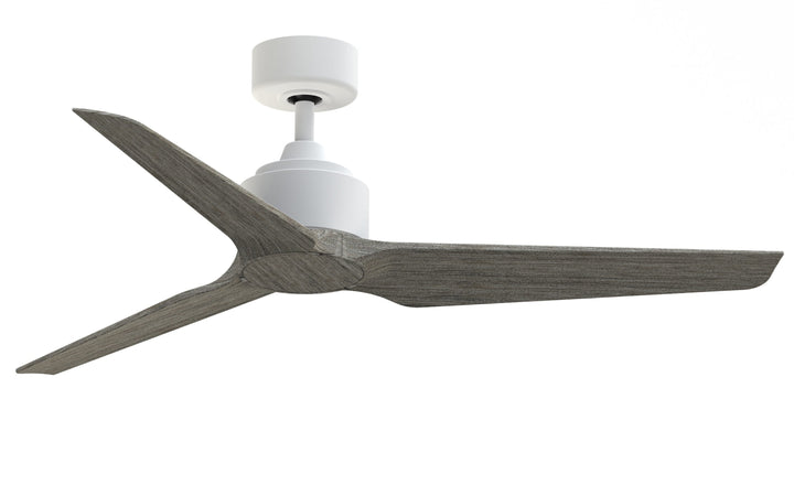 Fanimation TriAire Custom 52-in Matte White Indoor/Outdoor Smart Ceiling Fan with Remote (3-Blade)