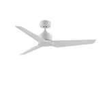 Fanimation TriAire Custom 52-in Matte White Indoor/Outdoor Smart Ceiling Fan with Remote (3-Blade)