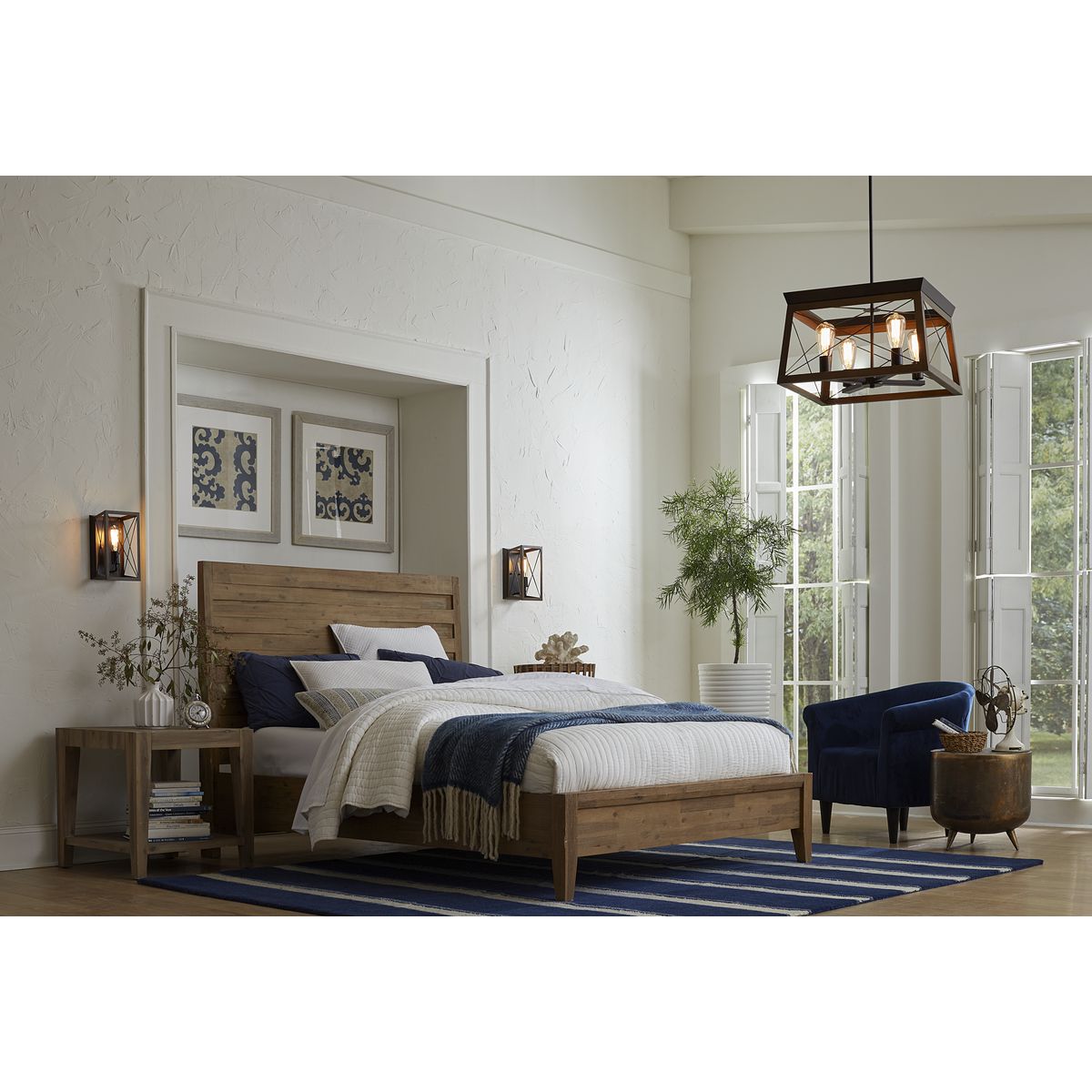 Progress Lighting Briarwood 4-Light Antique Bronze Farmhouse Chandelier, 20-in