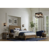 Progress Lighting Briarwood 4-Light Antique Bronze Farmhouse Chandelier, 20-in