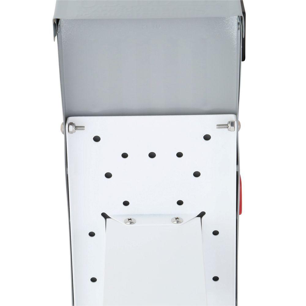 Grayson Medium, Steel, Post Mount Mailbox - Super Arbor