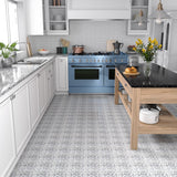 Elida Ceramica Cardosa Deco Squares 6-in x 6-in Matte Porcelain Encaustic Wall Tile
