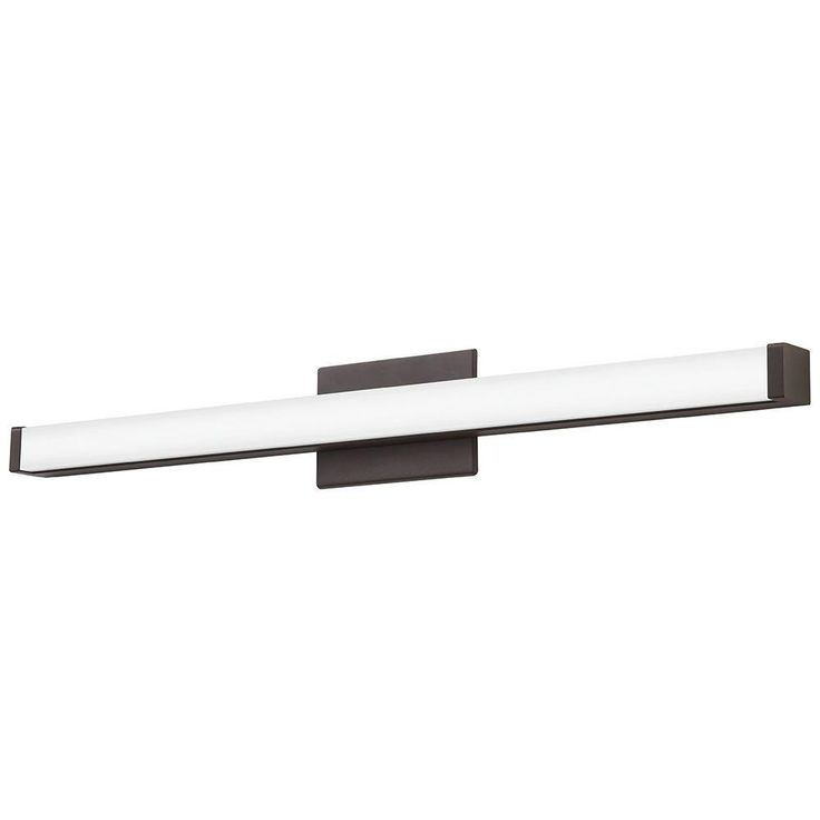 Contemporary Square 3-Light Bronze 3K LED Vanity Light