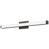 Contemporary Square 3-Light Bronze 3K LED Vanity Light
