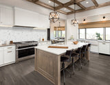 Satori Sedona Walnut 6-in x 36-in Matte Porcelain Wood Look Floor Tile