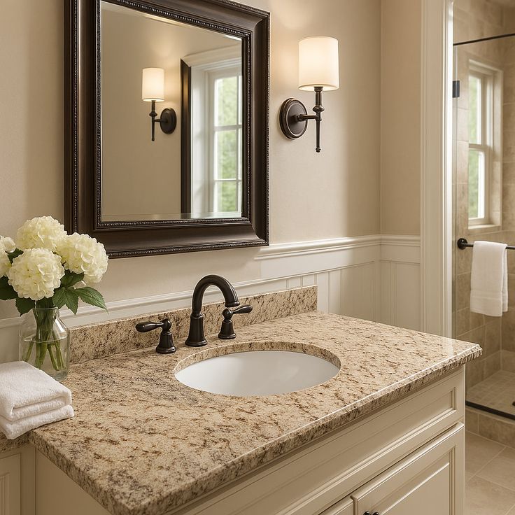 Home Decorators Collection 61-inch Rustic Gold Cultured Marble Vanity Top