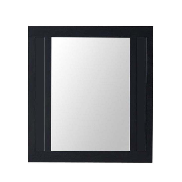 33 in. W x 36 in. H Framed Rectangular  Bathroom Vanity Mirror in Dove Grey