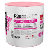 Owens Corning EcoTouch R-30 Unfaced Fiberglass Insulation Roll, 15 in W x 25 ft L, 31.25 sq ft Coverage