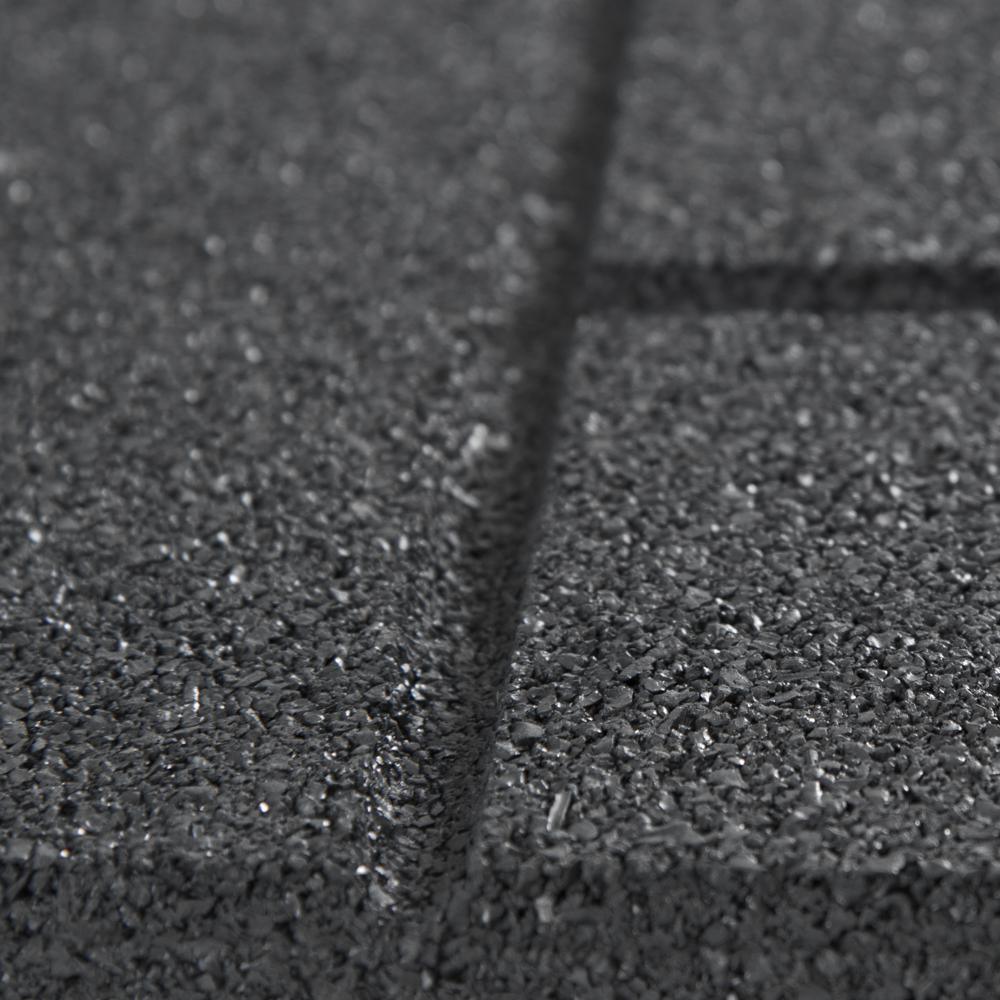 Reversible 16 in. x 16 in. x 0.75 in. Slate Brick Face/Flat Profile Rubber Paver - Super Arbor