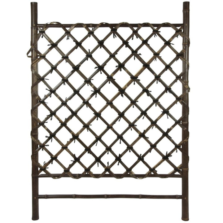 Red Lantern 2-ft x 3-ft Brown Stained Bamboo Fence Panel - Oriental Furniture Collection